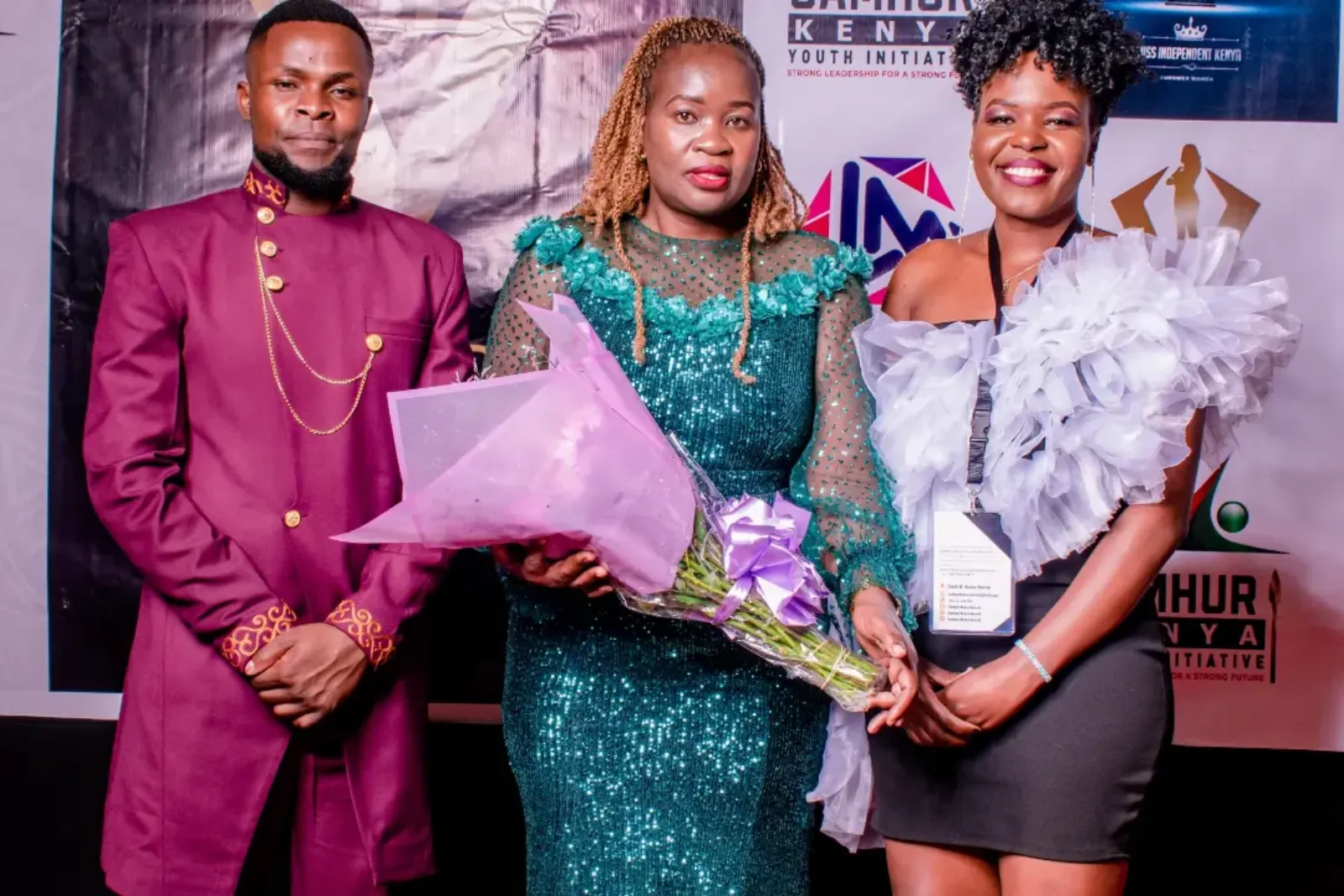 Benard Simanto at a Jamhuri Kenya Awards ceremony
